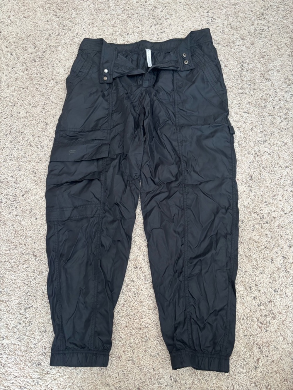 Fabletics Women's Black Cargo Joggers